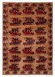 Novelty  Tribal Brown Area rug 5x8 Afghan Hand-knotted 390019