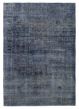 Overdyed  Transitional Blue Area rug 8x10 Turkish Hand-knotted 390197
