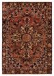 Traditional  Vintage/Distressed Brown Area rug 4x6 Turkish Hand-knotted 393190