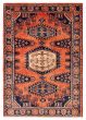 Geometric  Tribal Brown Area rug 4x6 Turkish Hand-knotted 394017