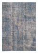 Overdyed Transitional Blue Rectangle 6x9 Turkish Hand-knotted 427600