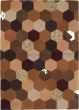 Contemporary Brown Area rug 3x5 Indian Flat-weave 56056