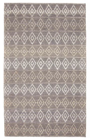 Braided  Transitional Grey Area rug 5x8 Indian Braid weave 394174