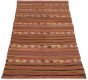 Bohemian  Tribal Red Area rug Unique Turkish Flat-weave 288784