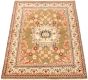 Bordered  Traditional Brown Area rug 4x6 Afghan Hand-knotted 305799