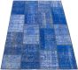 Casual  Transitional Blue Area rug 5x8 Turkish Hand-knotted 307224