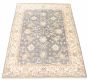 Indian Royal Ushak 6'1" x 8'9" Hand-knotted Wool Grey Rug - Clearance