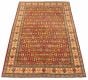 Afghan Finest Gazni 6'6" x 10'3" Hand-knotted Wool Red Rug