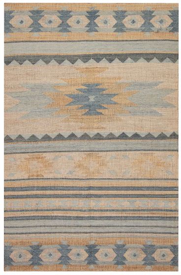 Flat-weaves & Kilims  Traditional/Oriental Brown Area rug 5x8 Indian Flat-Weave 375596