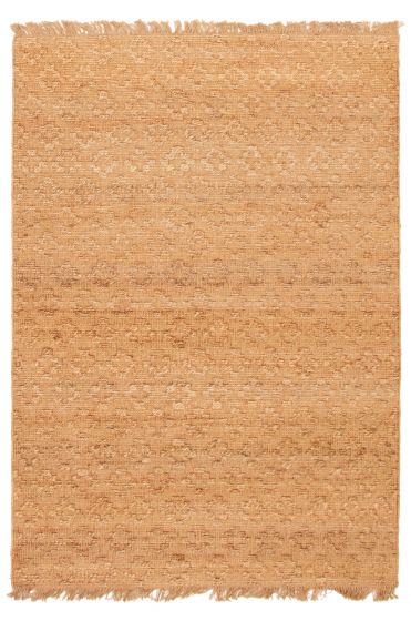 Carved  Transitional Brown Area rug 5x8 Indian Flat-Weave 349953