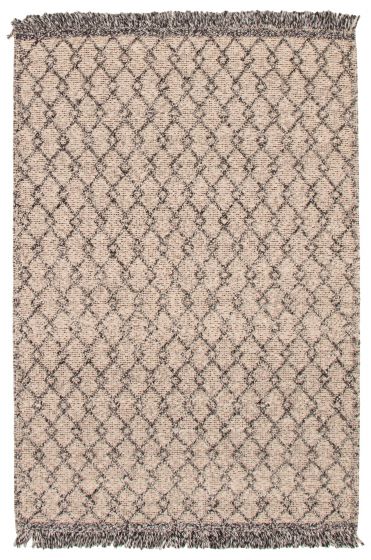 Braided  Transitional Grey Area rug 4x6 Indian Braided Weave 350046