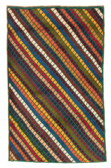 Bohemian  Tribal Multi Area rug 3x5 Afghan Hand-knotted 354211