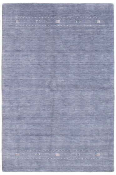 Gabbeh  Tribal Blue Area rug 5x8 Indian Hand Loomed 362806