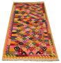 Bordered  Geometric Multi Area rug 6x9 Turkish Flat-Weave 316272