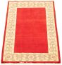 Bordered  Traditional Red Area rug 3x5 Pakistani Hand-knotted 318250
