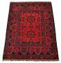 Bordered  Tribal Red Area rug 3x5 Afghan Hand-knotted 329269