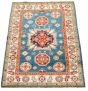 Bordered  Tribal Blue Area rug 3x5 Afghan Hand-knotted 329446