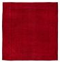 Overdyed  Transitional Red Area rug Square Turkish Hand-knotted 360837
