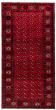 Bordered  Tribal Red Area rug Unique Afghan Hand-knotted 333602