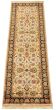 Indian Essex 2'6" x 8'3" Hand-knotted Wool Cream Rug