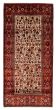 Bordered  Traditional Ivory Runner rug 10-ft-runner Persian Hand-knotted 352189