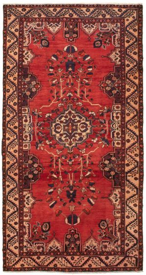 Bordered  Traditional Brown Area rug 5x8 Turkish Hand-knotted 332971