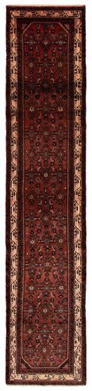 Traditional  Tribal Red Runner rug 12-ft-runner Turkish Hand-knotted 394040