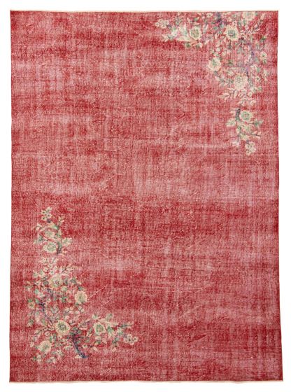 Traditional  Vintage Red Area rug 6x9 Turkish Hand-knotted 362762