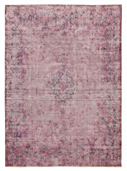 Overdyed  Transitional Pink Area rug 9x12 Turkish Hand-knotted 390218