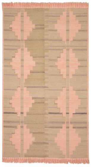 Flat-weaves & Kilims  Traditional/Oriental Brown Area rug 5x8 Turkish Flat-Weave 375277