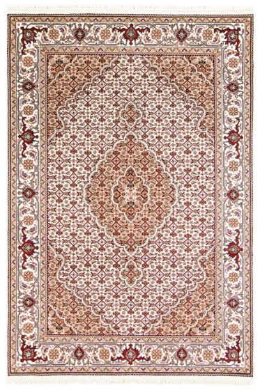 Persian Ivory Area rug 3x5 Indian Hand-knotted 316416