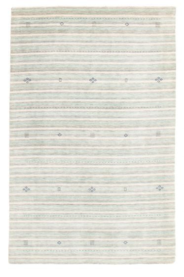 Gabbeh  Tribal Blue Area rug 6x9 Indian Hand Loomed 354429