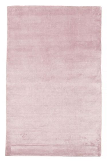 Solid Pink Area rug 5x8 Indian Hand Loomed 383007