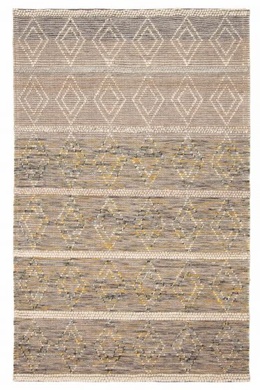 Braided  Transitional Brown Area rug 5x8 Indian Braid weave 394175