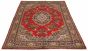 Bordered  Traditional Red Area rug 8x10 Persian Hand-knotted 290766