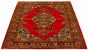Bordered  Traditional Red Area rug 4x6 Persian Hand-knotted 322749