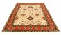Bordered  Traditional Ivory Area rug 9x12 Afghan Hand-knotted 326169