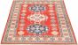Bordered  Traditional Red Area rug 4x6 Afghan Hand-knotted 328924