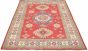 Bordered  Traditional Red Area rug 6x9 Afghan Hand-knotted 329004