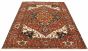 Indian Serapi Heritage 8'9" x 11'11" Hand-knotted Wool Dark Red Rug