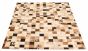 Argentina Cowhide Patchwork 5'7" x 7'9" Handmade Leather Rug 