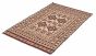 Afghan Shiravan SMK 4'3" x 6'2" Flat-Weave Wool Tapestry Kilim 