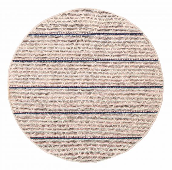 Braided  Transitional Ivory Area rug Round Indian Braid weave 390392