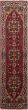 Geometric  Traditional Red Runner rug 10-ft-runner Indian Hand-knotted 243359