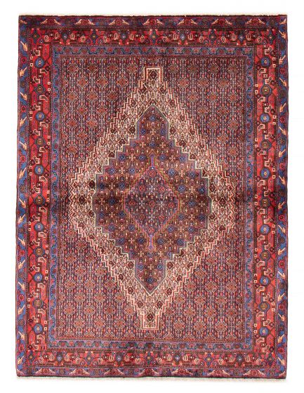 Bordered  Traditional Blue Area rug 3x5 Persian Hand-knotted 380274