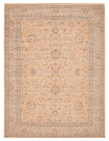Floral  Transitional Brown Area rug 9x12 Pakistani Hand-knotted 392571