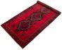 Persian Style 5'3" x 12'7" Hand-knotted Wool Dark Red Rug - Clearance