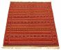 Turkish Ottoman Kashkoli 3'7" x 4'11" Flat-Weave Wool Tapestry Kilim 