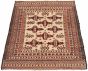 Afghan Shiravan SMK 4'3" x 6'4" Flat-Weave Wool Tapestry Kilim 