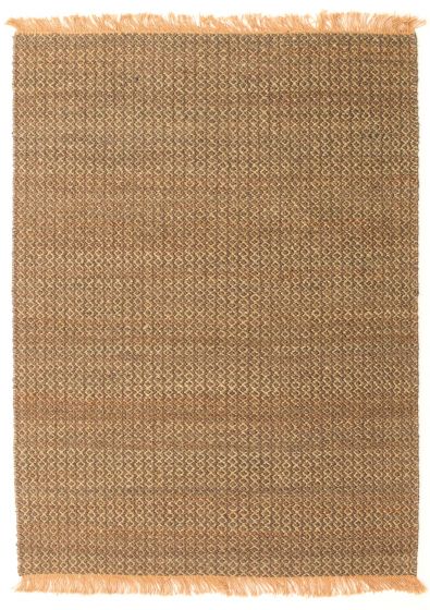 Flat-weaves & Kilims  Tribal Green Area rug 5x8 Indian Flat-Weave 349026